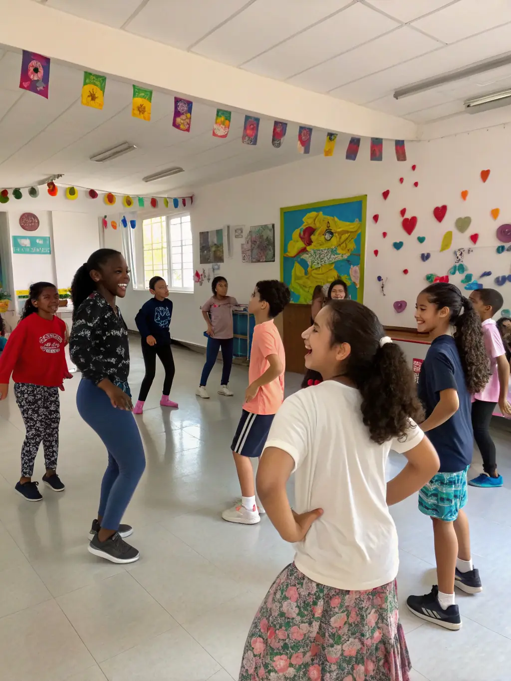 A dynamic image of a dance class in session at ASS GEST CENT POLYV DE CAVAN, featuring participants of various ages learning new moves and enjoying the music.